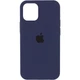 Чохол Fiji Silicone Case для Apple iPhone 12 бампер накладка Full Soft Dark Blue - зображення 1
