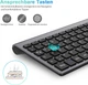 Бездротовий комплект клавіатура та миша Cimetech Turquoise Grey-black - зображення 2