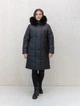 Женское зимние пальто большого размера UF-fashion ЛР-173-песец 56 черный - изображение 4