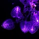 Светодиодная гирлянда штора Сердце LED, 1,8x1,5м, 16 нитей, 220В, 8 режимов, Фиолетовый - изображение 7