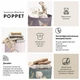 Кошик для зберігання іграшок POPPET "Медвежатко" (PP001-L) - зображення 10