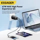 Зарядний пристрій Essager GAN 67W Fast Charger USB-A + 2 TYPE-C EU White - зображення 2