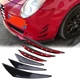 Накладки на бампер Alfa Romeo MiTo акули плавники канарды цвет черный 2шт - изображение 1