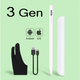Стилус универсальный Goojodoq Active Magnetic 3 Gen Android iPhone (iPad до 2017) Type-C 1.2mm белый - изображение 2