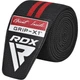 Бінті на коліна RDX GYM KNEE WRAP R11 BLACK/RED - зображення 6