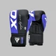 Боксерські рукавиці RDX F4 Boxing Sparring Gloves Hook&Loop BLUE/BLACK 10 унцій (капа у комплекті) - зображення 6