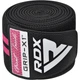 Бинти на коліна RDX GYM KNEE WRAP R11 BLACK/PINK - изображение 5