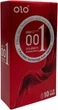 Презервативи OLO Bare Thin 001 Square з точками 10 шт (ROZ6501053316) - зображення 1