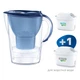 Фильтр для питьевой воды Brita Marella 2,4 л Синий с картриджами Maxtra Pro 1 шт + Maxtra Pro Hard Water 1 шт - изображение 1