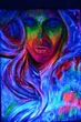 Краска акриловая Altey для творчества и художественного оформления флуоресцентная с голубым свечением матовая в баночке 20 г Белая (1056) - изображение 3