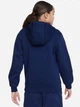 Детское теплое худи на флисе для девочки Nike K Nsw Club Flc Hdy Lbr FD3000-410 137-147 см Темно-синее (196607240434) - изображение 6