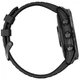Титановые часы с подзарядкой от солнца и встроенным фонарем Garmin Fenix 7Х Pro Sapphire Solar DLC Edition (010-02778-11) темно-серые с силиконовым ремешком - изображение 6