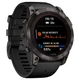 Титановые часы с подзарядкой от солнца и встроенным фонарем Garmin Fenix 7Х Pro Sapphire Solar DLC Edition (010-02778-11) темно-серые с силиконовым ремешком - изображение 7