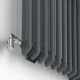 Дизайнерский радиатор отопления IDEALE ZETA 12 12/1800/548 вертикальный антрацит - изображение 2