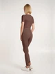 Спортивные леггинсы для фитнеса высокие женские Giulia Leggings Sport Shape S-M Коричневые (4823116923799) - изображение 8