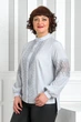 Блуза Alenka Plus 1559-2, 52, сірий - зображення 3