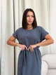 Платье-футболка миди летнее женское ARTKNIT Маргарет L Графитовое (4823093464131) - изображение 8
