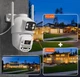 Уличная WiFi IP камера Besder A20 10Мп 2 независимых объектива белая - изображение 2