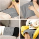 Грелка электрическая Heating Pad HS05 USB USB 5V/2А для облегчения судорог и боли в спине и шее Электрогрелка графеновая нежная мягкая согревающая 48x30 см Grey - изображение 7