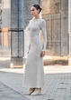 Платье Стаф Женское Серое Удлиненное Платье Staff Lynix Light Gray Beige M (300738) - изображение 3