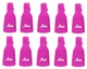 Клипсы для снятия гель-лака Lpnails 10 шт розовые - изображение 1