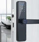 Розумний блютуз Smart кодовий замок зі сканером відбитка пальця Finger lock дверна ручка для будь-яких дверей, чорний - зображення 7