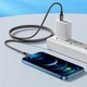 Дата кабель Hoco X14 Double Speed Type-C to Lightning Cable (1m) Black - зображення 4