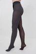 Колготки жіночі з контрастними смугами Giulia MIRACLE 40 (1) 2 Grey-dark grey melange - изображение 1