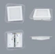 Настінний світлодіодний світильник бра Esllse PLAZA 30W S-290х45-DOUBLE-ON/OF-WHITE/CLEAR-220V-IP40 - зображення 4
