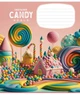Комплект 5 шт. учнівських зошитів Candy world. Зошит Школярик 12 арк. у клітинку 3266 4820006470432 - изображение 4