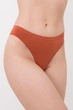 Трусы бразильяна женские бесшовные Giulia BRASILIAN BRIEFS COLOR S/M Orange-burnt sienna, из мягкой микрофибры, стильное бельё - изображение 2