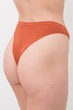 Трусы бразильяна женские бесшовные Giulia BRASILIAN BRIEFS COLOR S/M Orange-burnt sienna, из мягкой микрофибры, стильное бельё - изображение 3