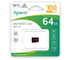 Карта памяти Apacer microSDXC 64GB R100 AP64GMCSH10UB-R - изображение 2