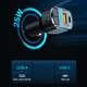 Автомобильный FM-трансмиттер Inspire C34 MP3 с LED подсветкой 25W 12-24V Черный - изображение 5