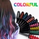 Мілки для волосся Hair Chalk, яскраві 10 різних кольорів у наборі, барвники гребінець для дітей та дорослих (COLOR-10) - зображення 2