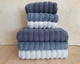 Набор турецких махровых полотенец Cestepe MicroCotton Premium 3 штуки 50x90 + 3 штуки 70х140 Ezgi 7 плотность 600 г/м2 - изображение 1