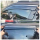 Дефлектори вікон (вітровики) DEFL для Volkswagen Touareg 2010-2018 з хром полоскою накладні 4 шт. - зображення 2