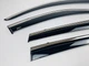 Дефлектори вікон (вітровики) DEFL для Volkswagen Touareg 2010-2018 з хром полоскою накладні 4 шт. - зображення 8