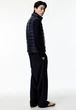 Чоловічий легкий стьобаний жилет Slim fit H&M (57624) ХL Темно-синя - изображение 2