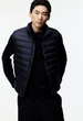 Чоловічий легкий стьобаний жилет Slim fit H&M (57624) ХL Темно-синя - изображение 5