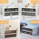 Ящики для зберігання 2 шт Vinteky 34 x 25 x 18 см, штабельований пластиковий контейнер - зображення 6
