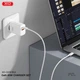 Мережевий зарядний пристрій XO CE16 - 45W PD USB-C & 22.5W QC USB-A White (CE16_White) - зображення 4