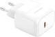 Мережевий зарядний пристрій XO L136 - 20W PD Single port USB-C White (L136_White) - зображення 1