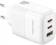 Мережевий зарядний пристрій XO L139 - 65W PD Dual USB-C & 18W QC USB-A White (L139_White) - зображення 1