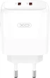 Мережевий зарядний пристрій XO L140 - 35W PD Dual port USB-C White (L140_White) - зображення 2