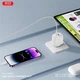Мережевий зарядний пристрій XO L140 - 35W PD Dual port USB-C White (L140_White) - зображення 5