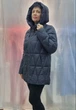 Зимний женский пуховик Mishele 24300 Синий, 54 - изображение 4