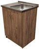 Мийка з тумбою AQUAMARIN BoxWood 600 Tobacco (Коричневий)+Сифон - зображення 3