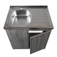 Мойка с тумбой AQUAMARIN BoxWood 800 Gray Onyx (Серый Оникс)+Сифон - изображение 2
