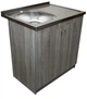 Мойка с тумбой AQUAMARIN BoxWood 800 Gray Onyx (Серый Оникс)+Сифон - изображение 4